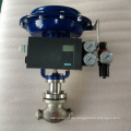 high quality v-type PTFE welded control valve with pneumatic